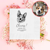 Serviette En Papier Gallois Corgi Chien Cheval Personnalisé Serviettes