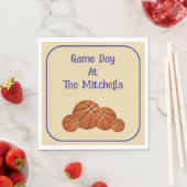 Serviette En Papier Game Day Basketball Watch Party  (En situation)