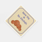 Serviette En Papier Game Day Basketball Watch Party  (Coin)