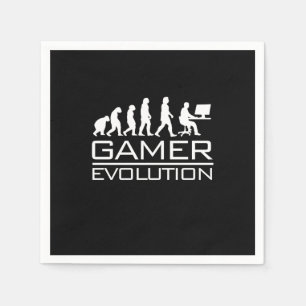Serviette En Papier Gamer Gift Évolution des gamers