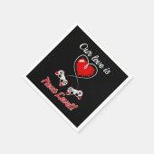 Serviette En Papier Gamer Valentine Papier serviettes (Coin)