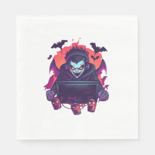 Serviette En Papier Gamer Vampire d'Halloween