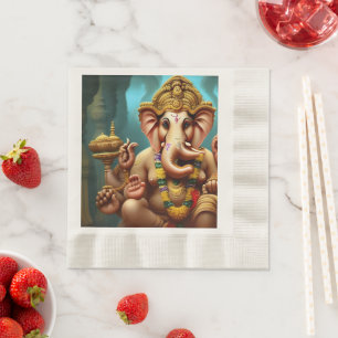 Serviette En Papier Ganesh prend un selfie