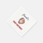 Serviette En Papier gant de base-ball (Coin)