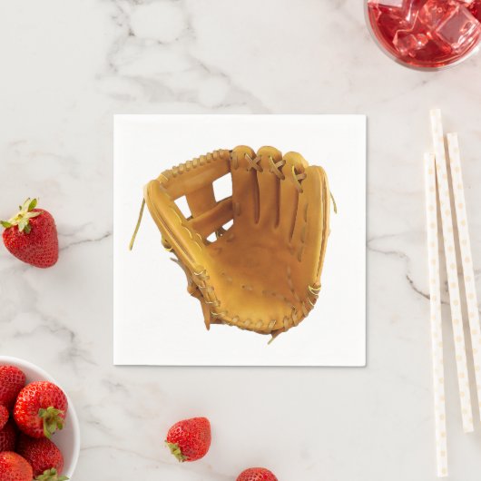 Serviette En Papier Gant de baseball (En situation)