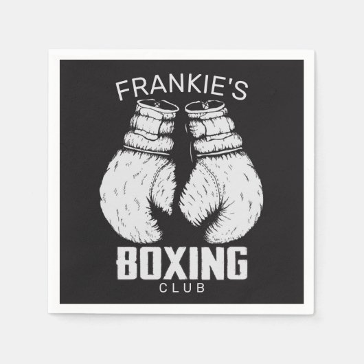 Serviette En Papier Gants de boxe club Boxer Gym Fighter (Devant)