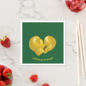 Serviette En Papier Gants en boîte d'or Design Papier serviettes (En situation)