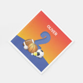 Serviette En Papier Garçon 2e anniversaire Sports Balls (Coin)