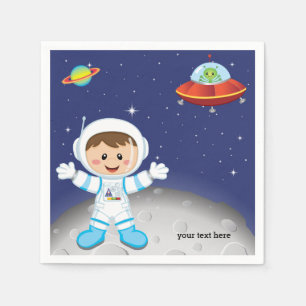 Serviette En Papier garçon astronaute
