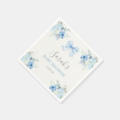 Serviette En Papier Garçon Baby shower de cou rose (Coin)