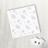 Serviette En Papier Garçon Baby shower Eléphant Ballons Papier Napkin