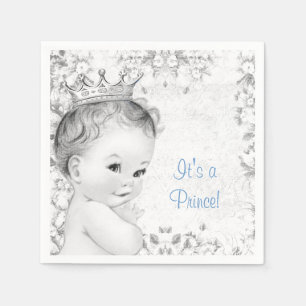 Serviette En Papier Garçon Baby Shower Vintage