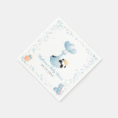 Serviette En Papier Garçon Panda Bear Baby shower bleu serviettes (Coin)