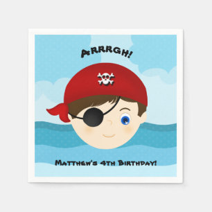 Serviette En Papier Garçon Pirate