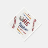 Serviette En Papier Garçons Baseball 1er anniversaire (Coin)