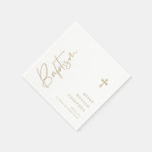 Serviette En Papier Garçons de baptême de script (Coin)