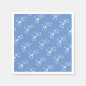 Serviette En Papier Garçons de vélo blancs (Devant)