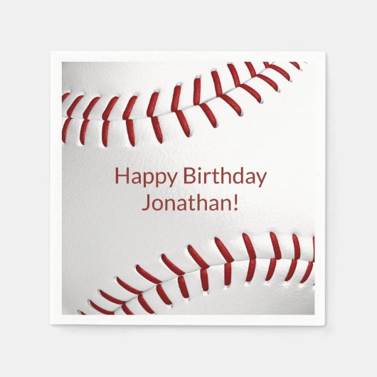 Serviette En Papier garçons filles de baseball sofeball party (Devant)