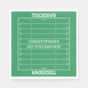 Serviette En Papier Garçons Football Green Sports Anniversaire