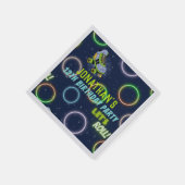 Serviette En Papier Garçons Green Blue Neon Lumières Roller Skate Part (Coin)