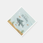 Serviette En Papier Garçons mignons sous l'Anniversaire de enfant de r (Coin)