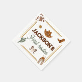 Serviette En Papier Garçons Mon premier rodéo Cowboy 1er anniversaire (Coin)