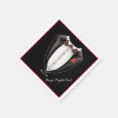 Serviette En Papier Garçons Night Out Tuxedo Party Napkins (Coin)