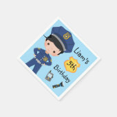 Serviette En Papier Garçons Officier de police flic fête d'anniversair (Coin)