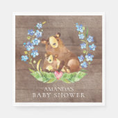 Serviette En Papier Garçons Ours Baby shower Papier serviettes (Devant)