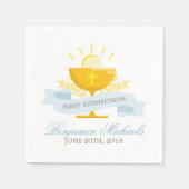 Serviette En Papier Garçons Première Communion sainte (Devant)