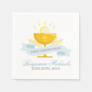 Serviette En Papier Garçons Première Communion sainte