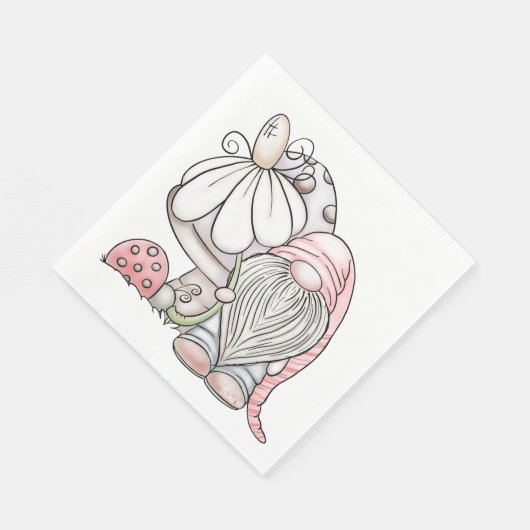 Serviette En Papier Garden Gnome (Coin)