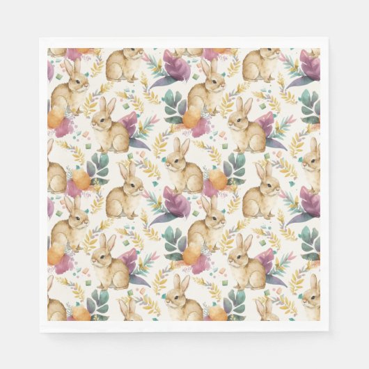 Serviette En Papier Garden Party Bunnies Galore (Devant)