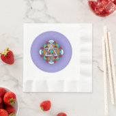 Serviette En Papier Garden Star à Lilac (En situation)