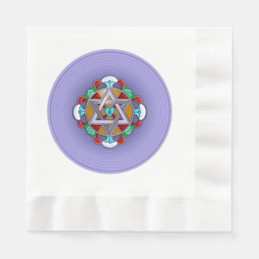 Serviette En Papier Garden Star à Lilac (Devant)