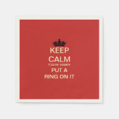 Serviette En Papier GARDER CALM Funny Harry & Meghan Papier Party Napk (Devant)