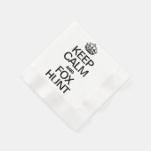 SERVIETTE EN PAPIER GARDER CALME ET CHASSE FOX (Coin)