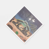 Serviette En Papier Garder Christ dans les serviettes de Noël (Coin)