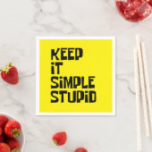 Serviette En Papier Gardez-Le Simple Et Stupide (En situation)