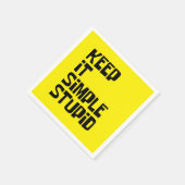 Serviette En Papier Gardez-Le Simple Et Stupide (Coin)