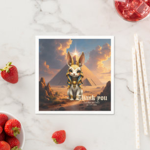 Serviette En Papier Gardien Ensolleillé – Lapin Relique du Désert.