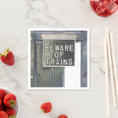 SERVIETTE EN PAPIER GARE (En situation)