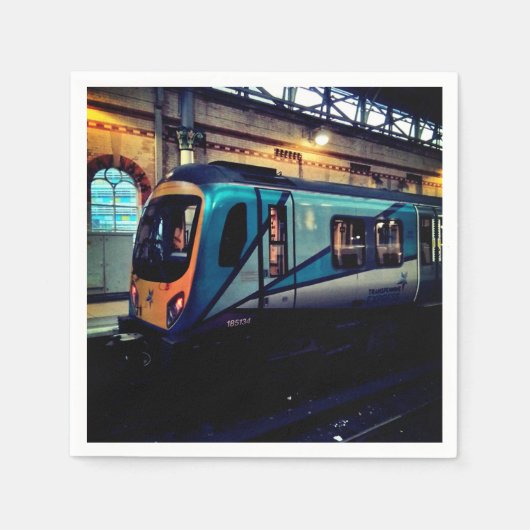 Serviette En Papier Gare de Manchester (Devant)