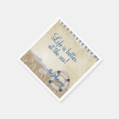 Serviette En Papier Gareautrain sur le sable (Coin)