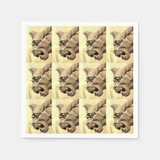 SERVIETTE EN PAPIER GARGOYLE (Devant)