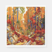 Serviette En Papier Garland d'automne (Devant)
