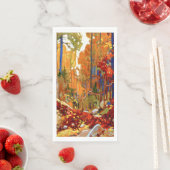 Serviette En Papier Garland d'automne, célèbre peinture, serviettes (En situation)