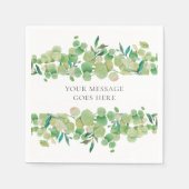 Serviette En Papier Garland verdoyant d'Eucalyptus (Devant)