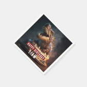 Serviette En Papier Gâteau à la crème à thème Dinosaur - Anniversaire (Coin)