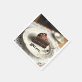 Serviette En Papier Gâteau au chocolat (Coin)